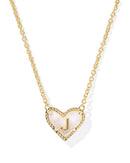 Kendra Scott Heart Letter J Short Pendant Necklace - Sugar Co.