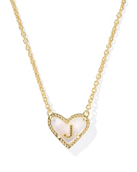 Kendra Scott Heart Letter J Short Pendant Necklace