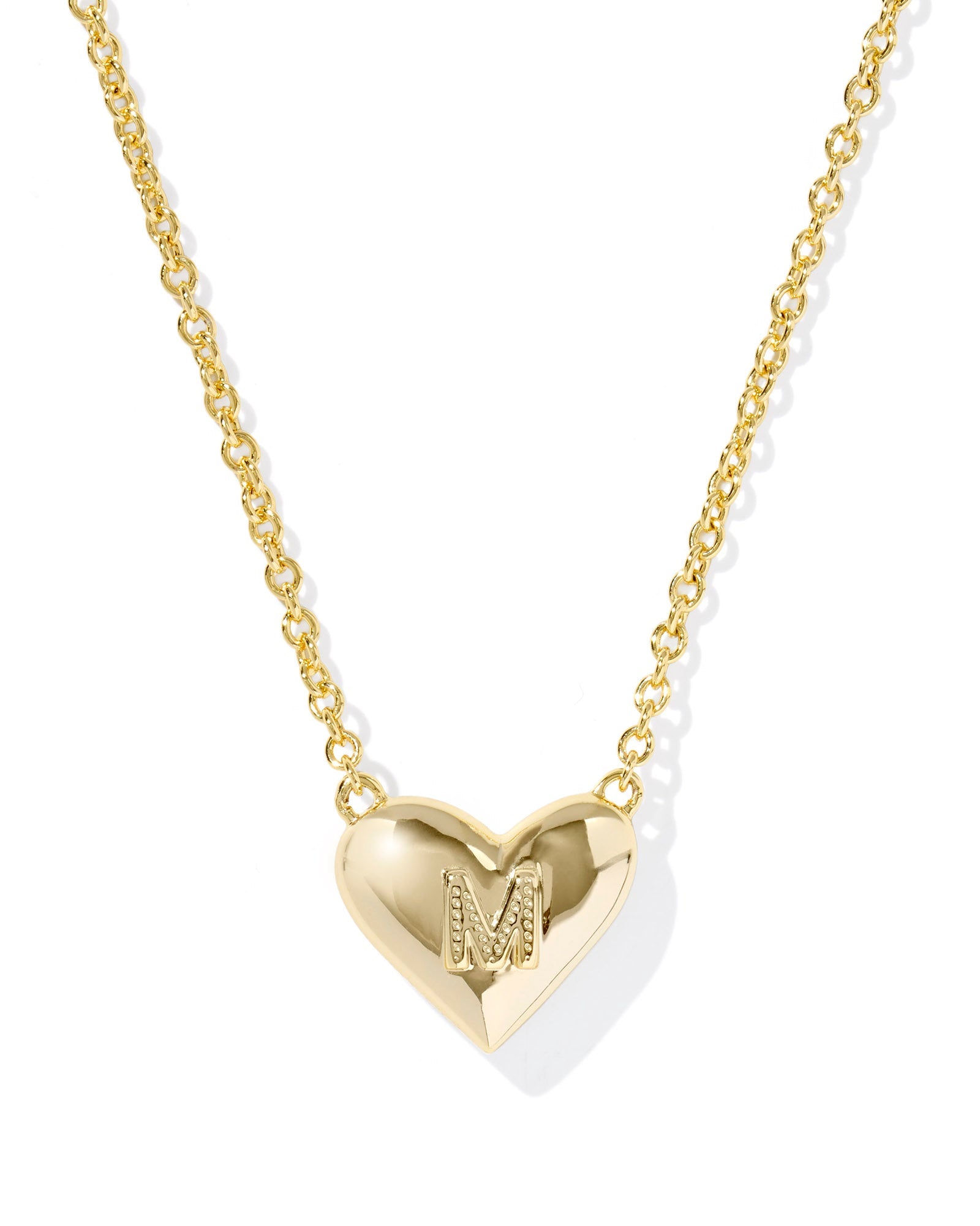Kendra Scott Heart Letter M Short Pendant Necklace