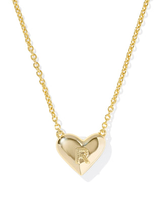 Kendra Scott Heart Letter R Short Pendant Necklace - Sugar Co.