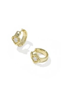 Kendra Scott Mallory Crystal Huggie Earrings - Sugar Co.