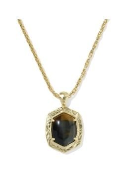 Kendra Scott | Tiger Striped Daphne Gold Dark Brown Hawk's Eye - Sugar Co.
