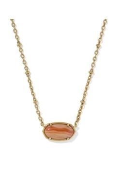 Kendra Scott Tiger Striped Elisa Short Pendant Necklace - Sugar Co.