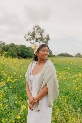 KNITTED FARMERS MARKET BANDANA: SUNFLOWER - Sugar Co.