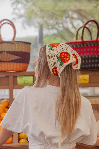 KNITTED FARMERS MARKET BANDANA: SUNFLOWER - Sugar Co.