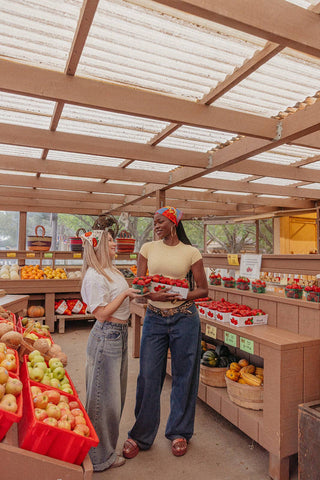 KNITTED FARMERS MARKET BANDANA: SUNFLOWER - Sugar Co.