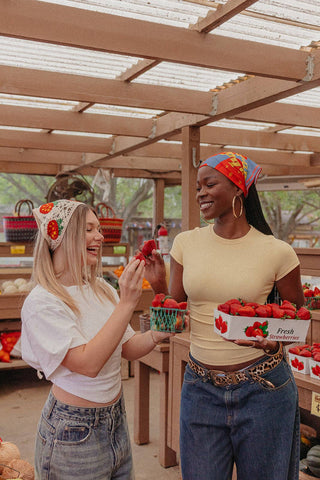 KNITTED FARMERS MARKET BANDANA: SUNFLOWER - Sugar Co.