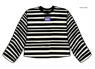 KSU Wildcats Block Stitch Stripe Long Sleeve Tee - Sugar Co.
