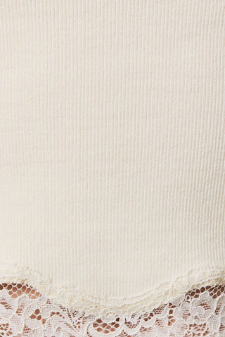 Lace & Grace Rib Tee - Sugar Co.