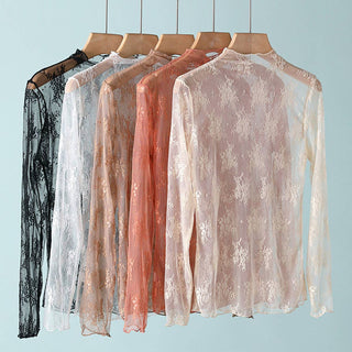Lace Layering Top in Apricot - Sugar Co.