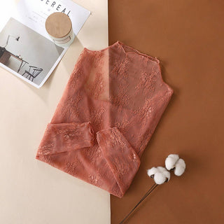 Lace Layering Top in Apricot - Sugar Co.