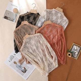 Lace Layering Top Khaki - Sugar Co.