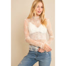 Lace Long Sleeve Red - Sugar Co.