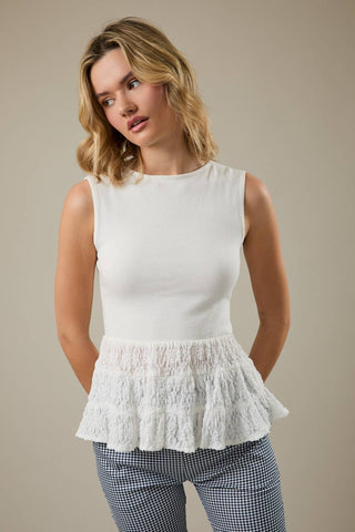 Lacie Peplum Top - Sugar Co.