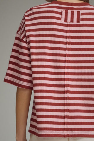 Lane Stripe Knit Burgundy - Sugar Co.