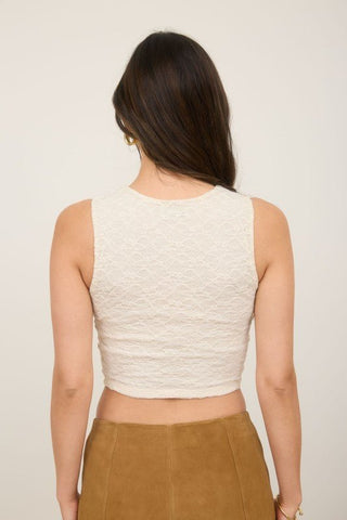 Layla Crop Cream - Sugar Co.