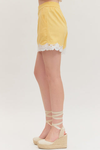 Lemon Drop Scallop Skort - Sugar Co.