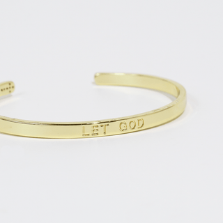 Let God Bangle: Gold - Sugar Co.