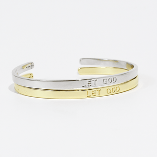 Let God Bangle: Gold - Sugar Co.