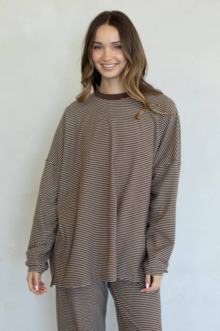 Levi Top in Brown - Sugar Co.