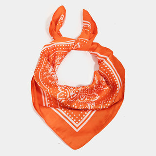 Light Paisley Design Square Bandana Scarf: FU - Sugar Co.