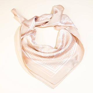 Light Paisley Design Square Bandana Scarf: IV - Sugar Co.