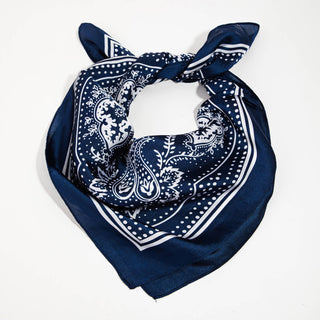 Light Paisley Design Square Bandana Scarf: IV - Sugar Co.