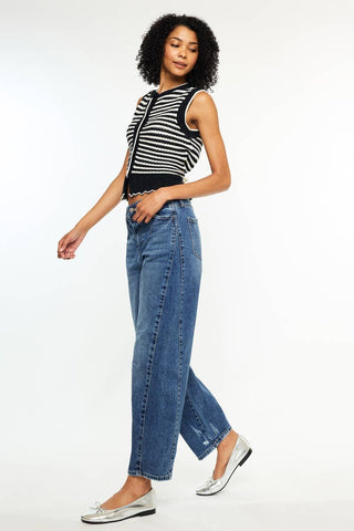 Lila Low Slung Horseshoe Jean - Sugar Co.