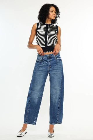 Lila Low Slung Horseshoe Jean - Sugar Co.