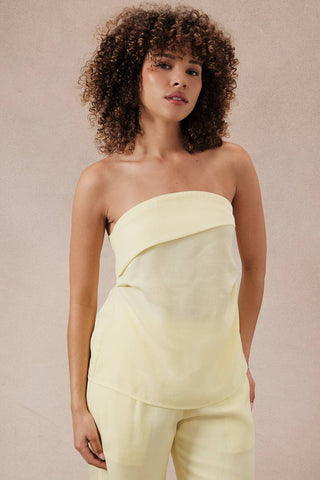 Limoncello Breeze Strapless Top - Sugar Co.