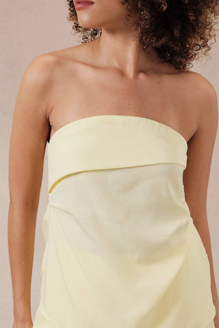 Limoncello Breeze Strapless Top - Sugar Co.