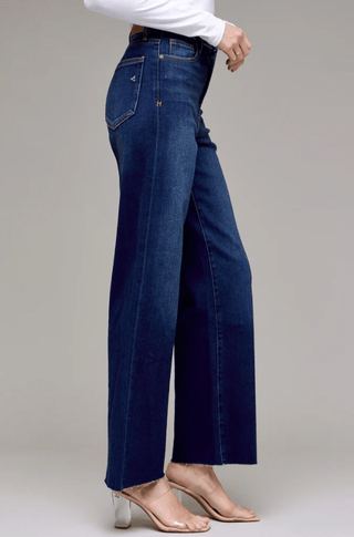 Logan Dark Wash Clean Stretch Dad Jean - Sugar Co.