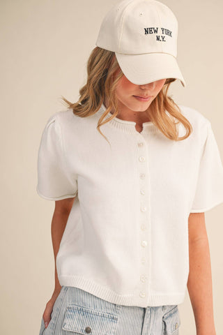 London Breeze Cardigan Off White - Sugar Co.