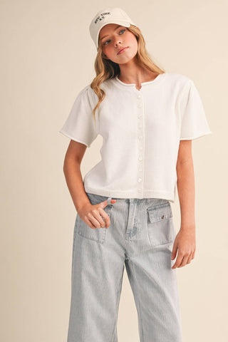 London Breeze Cardigan Off White - Sugar Co.