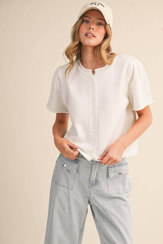 London Breeze Cardigan Off White - Sugar Co.