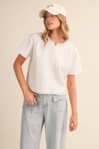 London Breeze Cardigan Off White - Sugar Co.