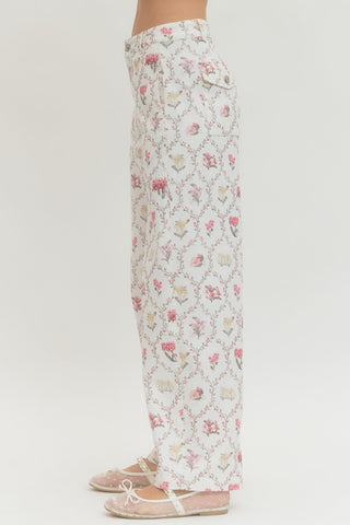 Lovestruck Print Pant - Sugar Co.