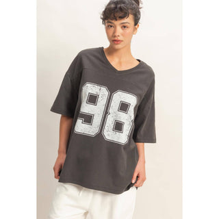 Lucky Jersey Tee Black - Sugar Co.