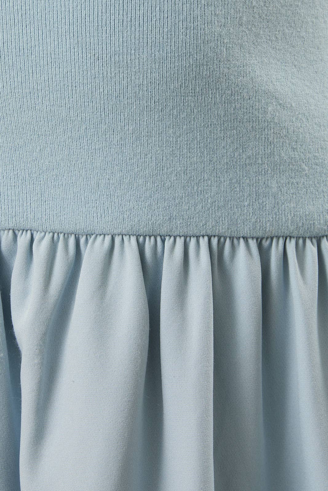 Maggie Mixed Media Dress Light Blue - Sugar Co.