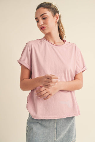 Mali Baby Tee Short Sleeve Top: Cherry Blossom - Sugar Co.