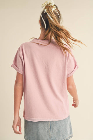 Mali Baby Tee Short Sleeve Top: Cherry Blossom - Sugar Co.