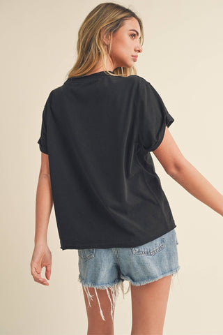 Mali Baby Tee Short Sleeve Top: Tomato - Sugar Co.