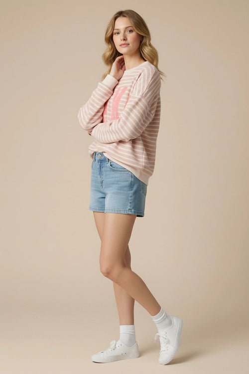 Mama Cloudburst Striped Long Sleeve - Sugar Co.