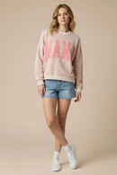 Mama Cloudburst Striped Long Sleeve - Sugar Co.