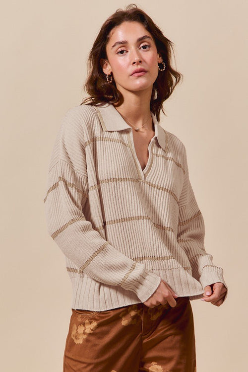 Maple Stripe Sweater - Sugar Co.
