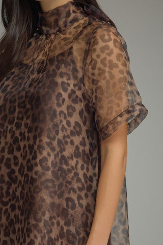 Margot Leopard Midi Dress - Sugar Co.