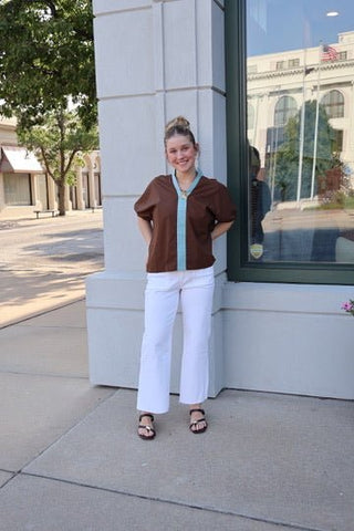 Marlowe Blouse Burgundy - Sugar Co.