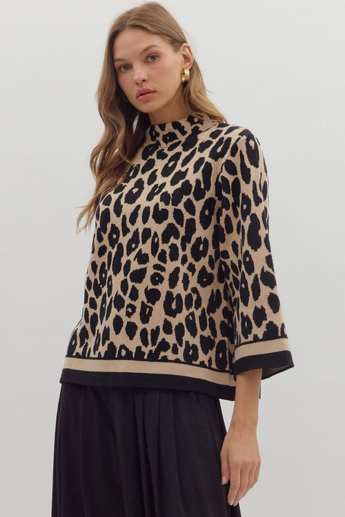 Marnie Leopard Sweater - Sugar Co.