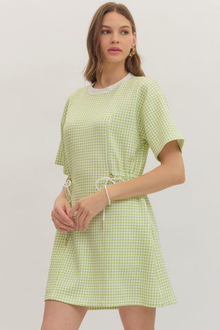 Matcha Morning Mini Dress - Sugar Co.