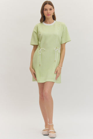 Matcha Morning Mini Dress - Sugar Co.